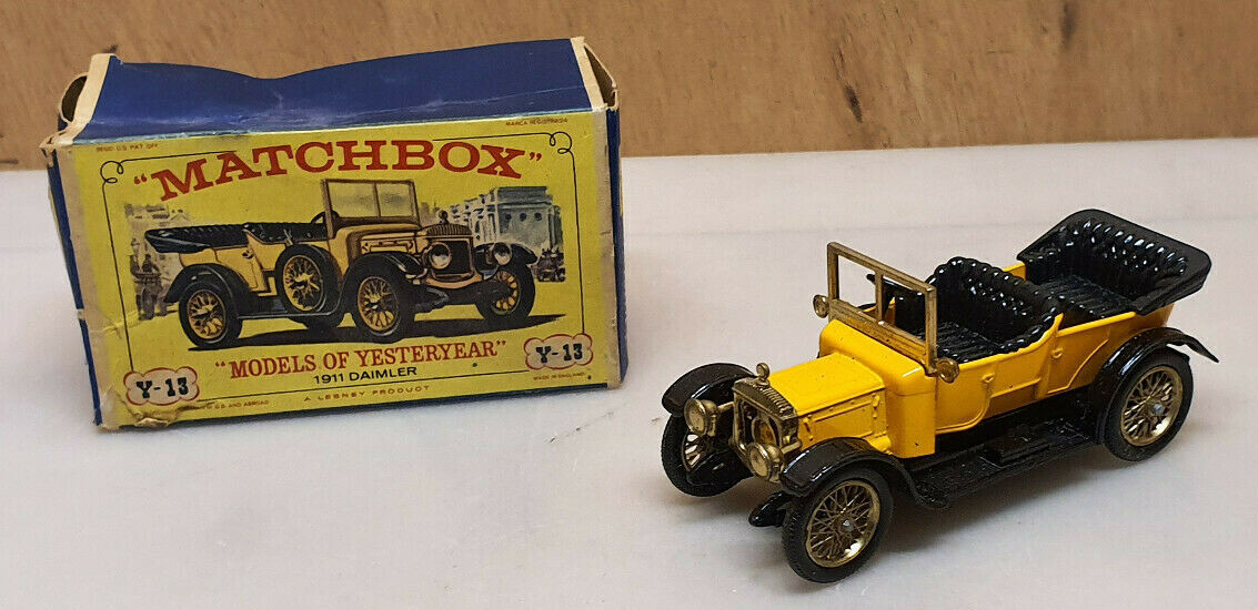 Matchbox Yesteryear Y13, 1911 Daimler - Free Price Guide & Review