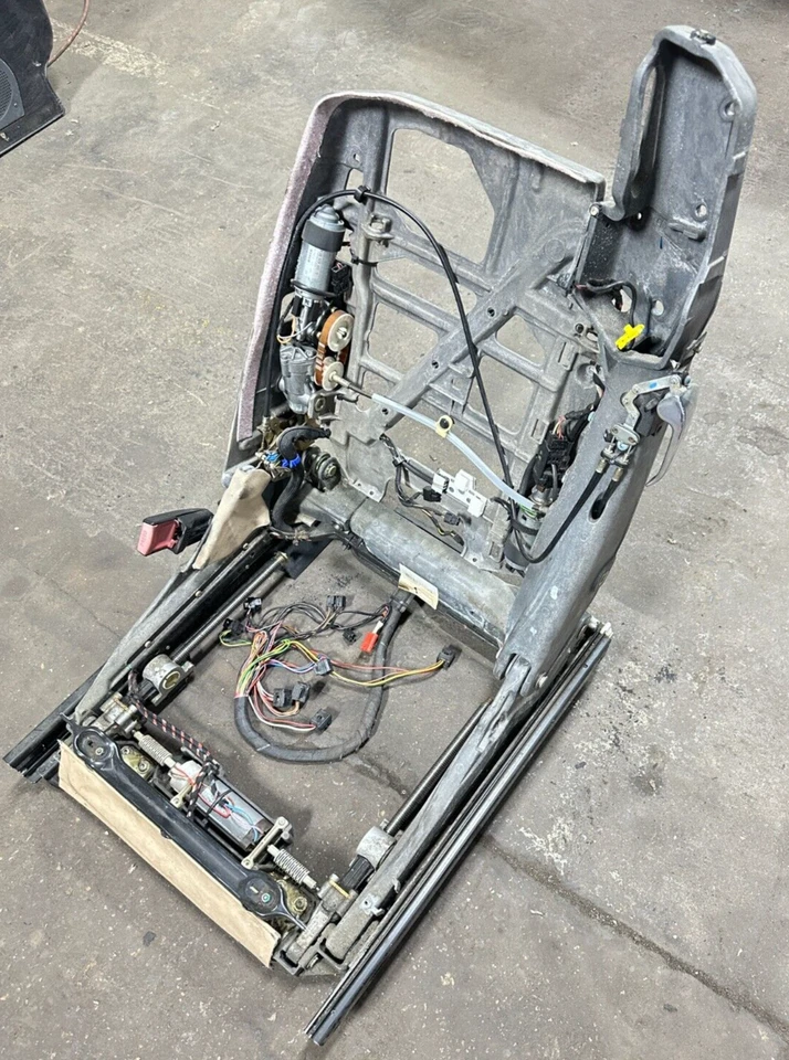 90-02 MERCEDES R129 300SL SL500 SL600 QUADRO DE ASSENTO TRILHO MOTORES LADO ESQUERDO - Imagem 4 de 4