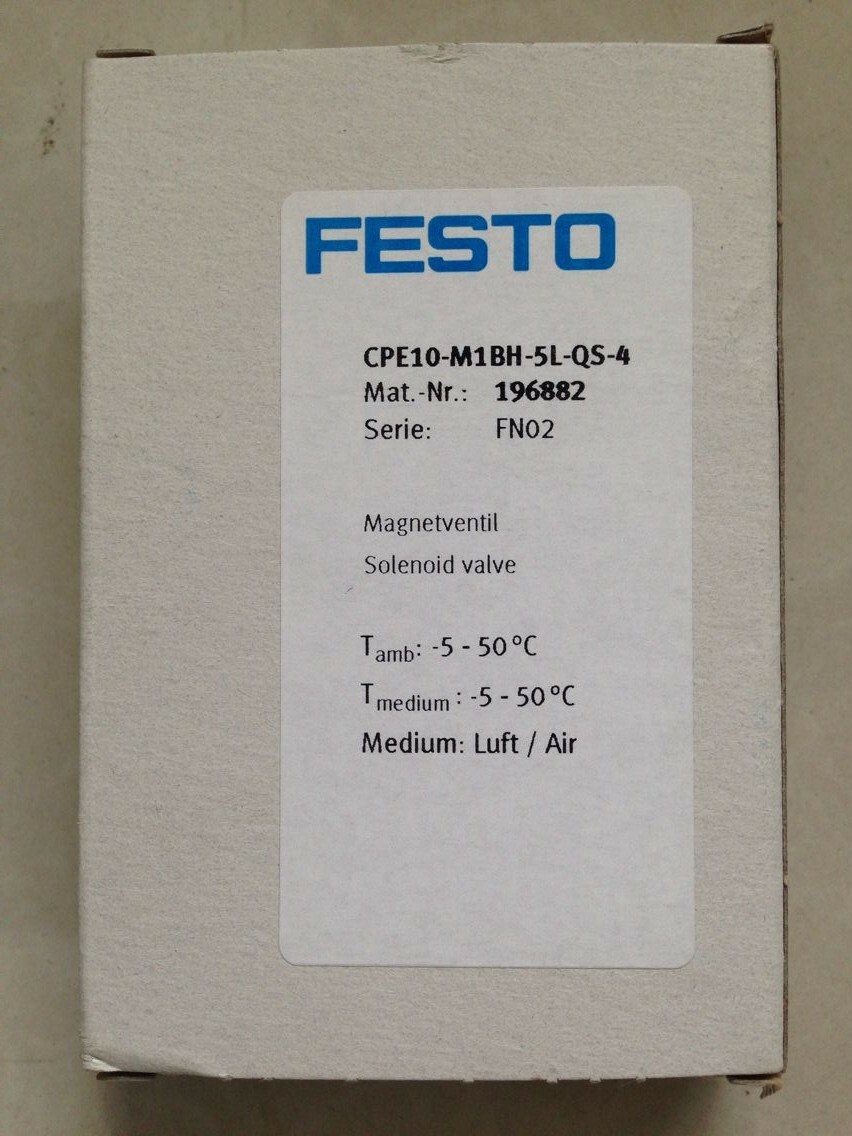 1PC FESTO CPE10-M1BH-5L-QS-4 196882 solenoid valve CPE10-M1BH-5L-QS-4 New