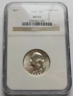 1964 Washington Silver Quarter 25C - NGC MS 65