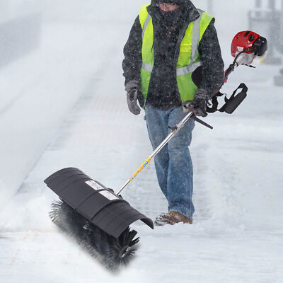 #ad #ad Handheld 52cc Gas Power Sweeper Broom Driveway Turf Artificial Grass Snow Clean $223.95