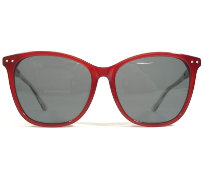 Bottega Veneta Sunglasses BV0079SA 003 Clear Red Square 