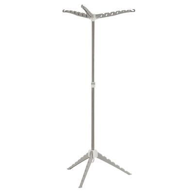 Household Essentials Grey 5006-1 Simple Indoor Tripod Clothes Drying Rack wit...