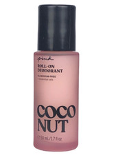VICTORIA'S SECRET PINK COCONUT ROLL ON DEODORANT ALUMINUM FREE 1.7 oz 50ml New
