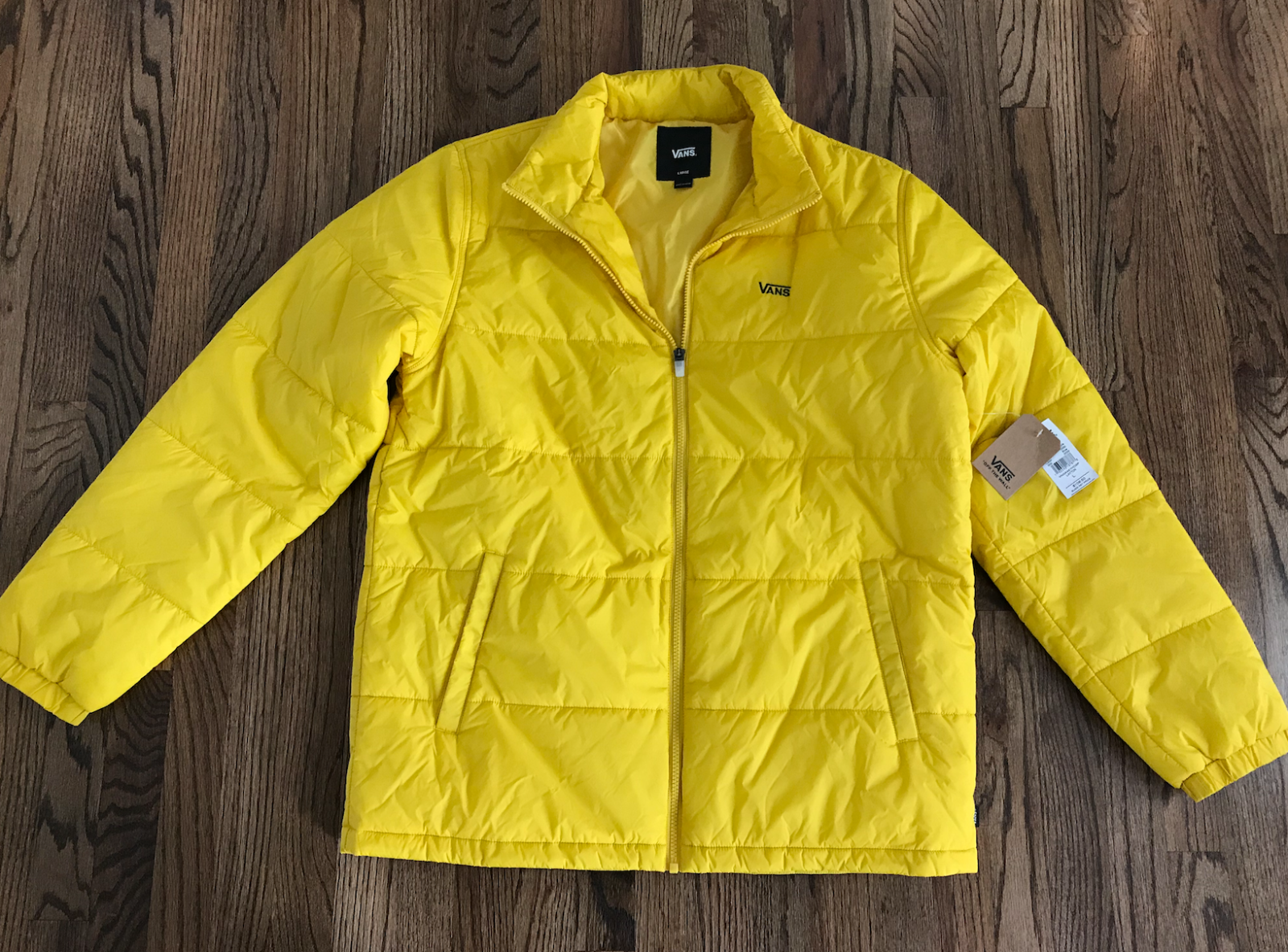 Mens Vans Layton Puffer Jacket Yellow 