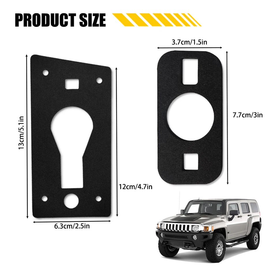 For Hummer H2 2003-2009 Roof Cab Light Running Lamp Anti-Leak Seal Gaskets Set - Image 2 of 4