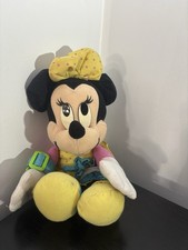 VTG 1992 Disney Mattel Teach Me Minnie Mouse Plush Stuffed Animal Retro 14"