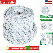 150ft Polyester Braided Rigging Rope 5/8in 11000lbs Breaking Strength Suitabl...