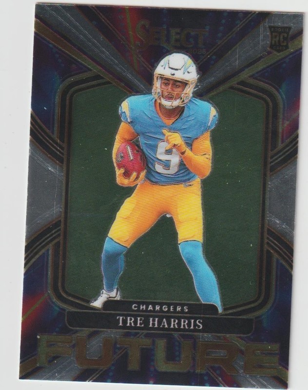 2025 PANINI SELECT TRE HARRIS WR CHARGERS ROOKIE #14 FUTURE SP HOT!