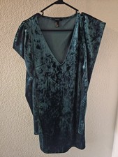 Hunter Green Crushed Velvet Dress Forever 21