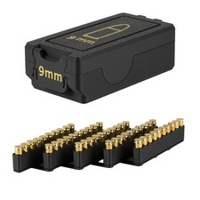 Munitionsbox 9mm .357 .38 mit Entnahmehilfe - robuste Patronenbox ohne Fummelei