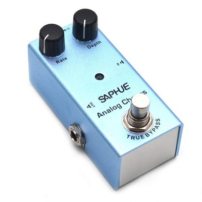 Analog Chorus Guitar Effects Pedal Effect Pedals Rate/Depth Knob with Steel M...