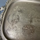 Vintage Pilgrim Silver-plated Platter With Floral Engraved Design 10 lbs 27”x17” — photo 4