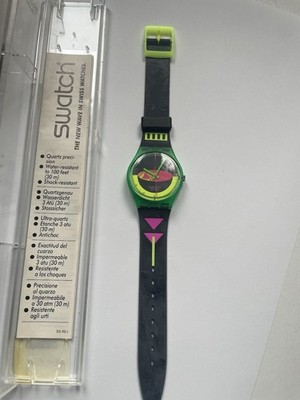 Swatch Gent GG105 Sandy Mountains 1989 NOS Vintage Watch Box