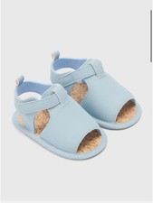 Blue Soft Sole Baby Sandals Spanish Style 6-9 Months