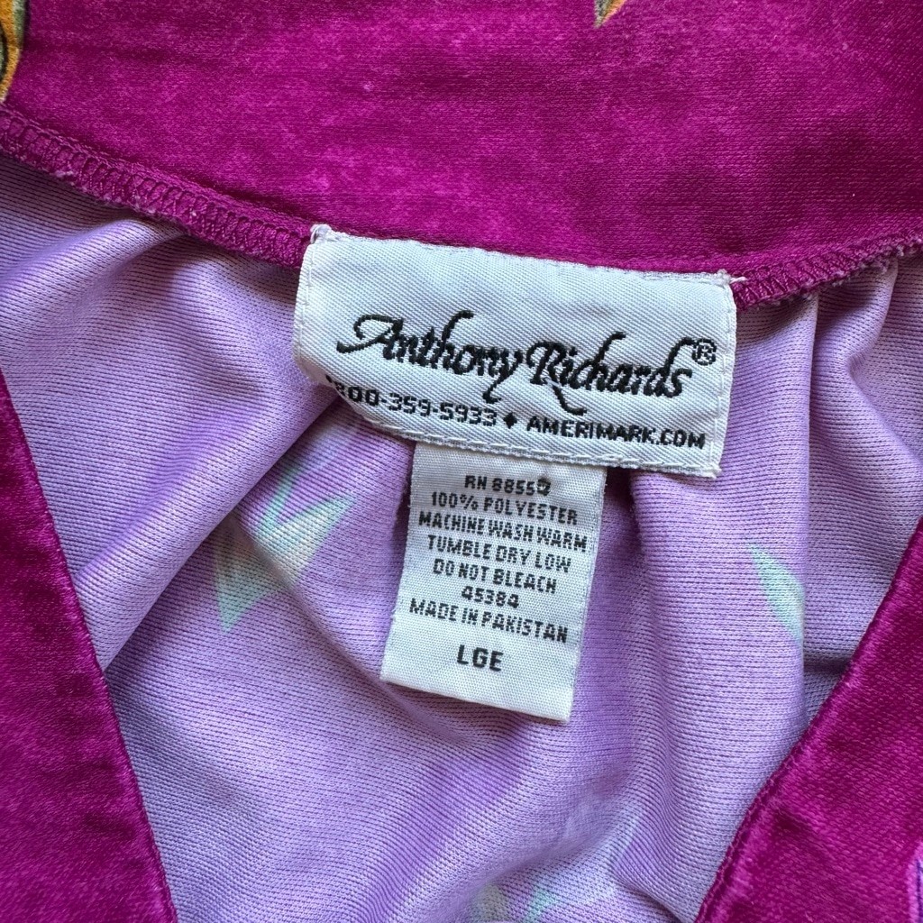 Vintage 80s Anthony Richards Muumuu Housedress Wo… - image 5