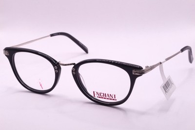 NEW ENCHANT EYEWEAR EE09929 BLACK AUTHENTIC DESIGNER FRAMES EYEGLASSES 47-21