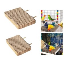 Bird Perch Stand Platform Parakeet Shredding Chewing Toy Bird Toy