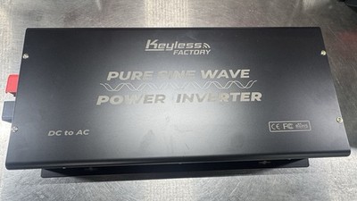 Keyless Factory 5000W Pure Sine Wave Power Inverter 12V to 110V Heavy Duty