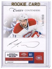 L. Leblanc 11-12 Panini Contenders Calder Contenders Auto Rookie Card #246 /800