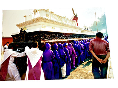 Vtg 2000 Antigua Guatemala Holy Week Photos - 34 Prints + ORIG NEGATIVE