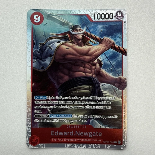 One Piece Card Game Edward.Newgate OP02-004 SR Paramount War English - NM