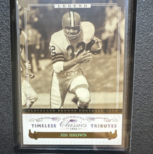 2006 Donruss Classics Timeless Tributes Gold Legend Jim Brown #245 Browns / 25