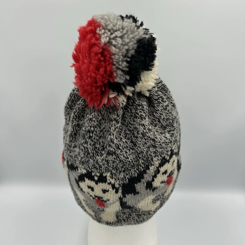 L.L. Bean Husky Dog Wool Blend Knit Toboggin Beanie Winter Hat Vintage - Image 4 of 4