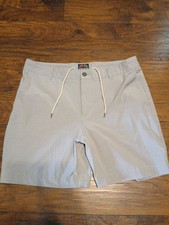 Faherty All Day Shorts Men 36 Gray Performance Chino 7" Golf Casual Boating
