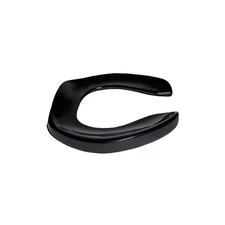 CENTOCO GR300CCSS-407 Toilet Seat,Round Bowl,Open Front,Black PK 6