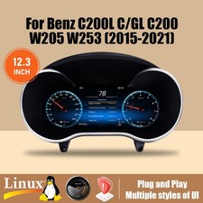 12.3" Digital Cockpit Nachr&uuml;stset F&uuml;r Mercedes Benz C W205 GLC X253 2015-2021