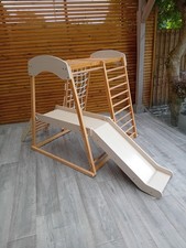Play climbing frame for kids wooden.