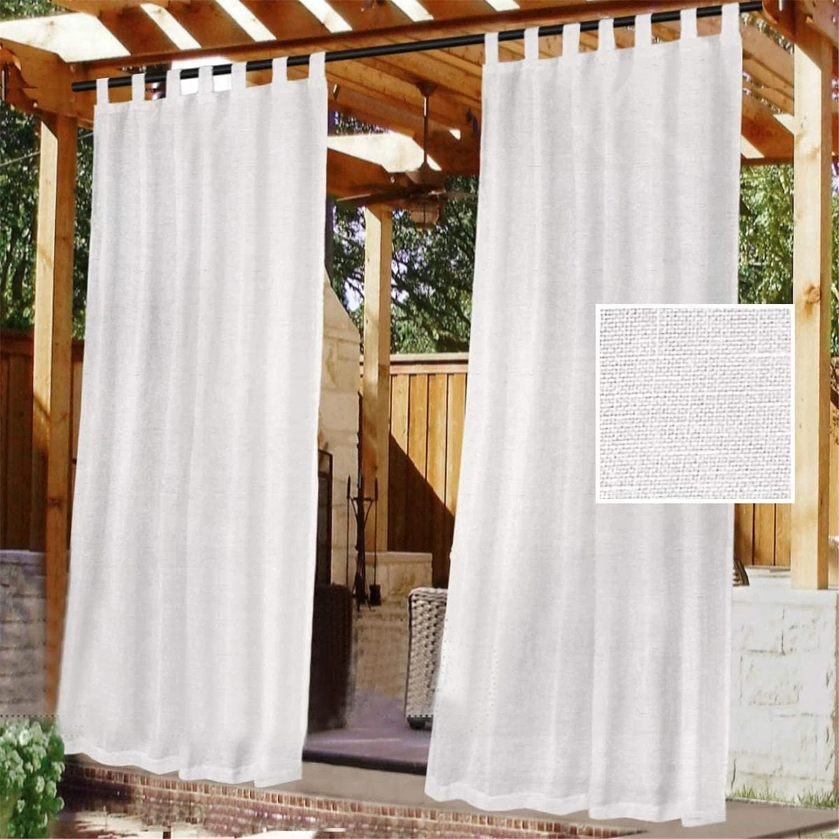 VEVOR Tende Da Gazebo Impermeabili Per Esterni, 344 X 344 X 213 Cm Tende Per La Riservatezza Con Parete Laterale A 4 Pannelli Con Cerniere Tende Parasole Universali Solo Tende Caffe 88727462