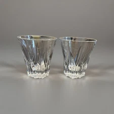 2 RCR Fluente double old fashioned crystal glass tumblers Excellent Condition