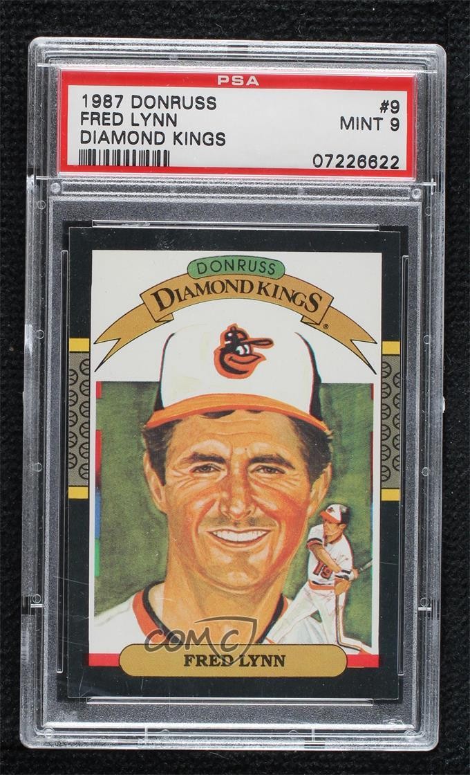 1987 Donruss DONRUSS DIAMOND KINGS #9 Fred Lynn front
