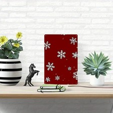 Snowflakes Tinplate winter Tin Metal Signs Home Decor Wall Garden 8x12