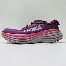 Hoka Women Bondi 8 1127952 BCPNK Berry Mesh Lace-Up Shoes Size8