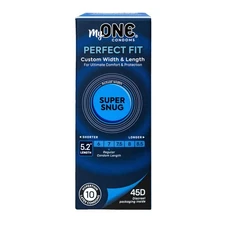 One My One Super Snug 45D Condoms - Premium Latex - 10 count