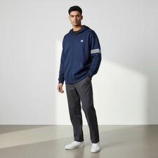 Adidas Men's Navy Full-Zip Track Hoodie Jacket With Back Design Size L