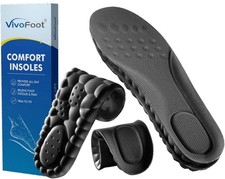 VivoFoot Memory Foam Insoles, Anti-Fatigue Pain Relief Everyday Work Sports Run