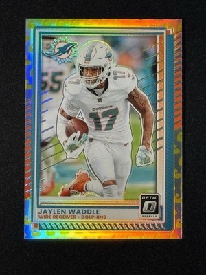 Panini 2025 Donruss Optic Jaylen Waddle Flex Prizm #160 /199 Dolphins