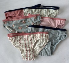 The Children s Place Girl SZ 5-6 S Bikini Underwear Solid Floral 6 Pair NWT