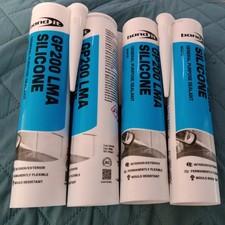 4x Bond-It GP200 Multi-Purpose Silicone Sealant Interior Exterior Mould - White