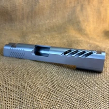 1911/2011 Slide - 9mm/38 Super - Full Size 5" - Stainless Tigershrk - Monolithic