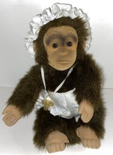 1994 Hosung Baby Chimp Monkey Plush With Diaper Binky