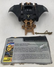 Destro's Despoiler Complete GI Joe 1988 Hasbro Vehicle Plane With Card & Sword