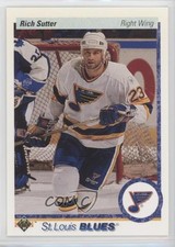 1990-91 Upper Deck Rich Sutter #328 0b3