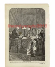 Family Devotions, Book Illustration (Print), 1861
