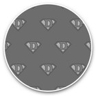 2 x Vinyl Stickers 20cm (bw) - Super Dad Daddy Father's Day Hero #41192