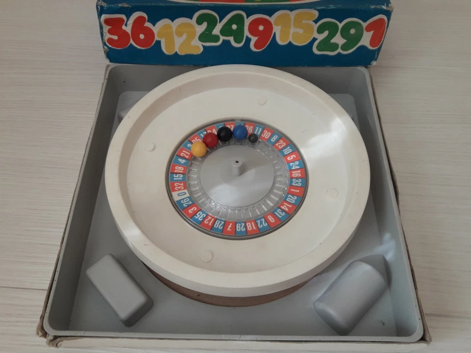 Carrusel de lotería soviético ruleta juguete para niños URSS Foto 4 de 4